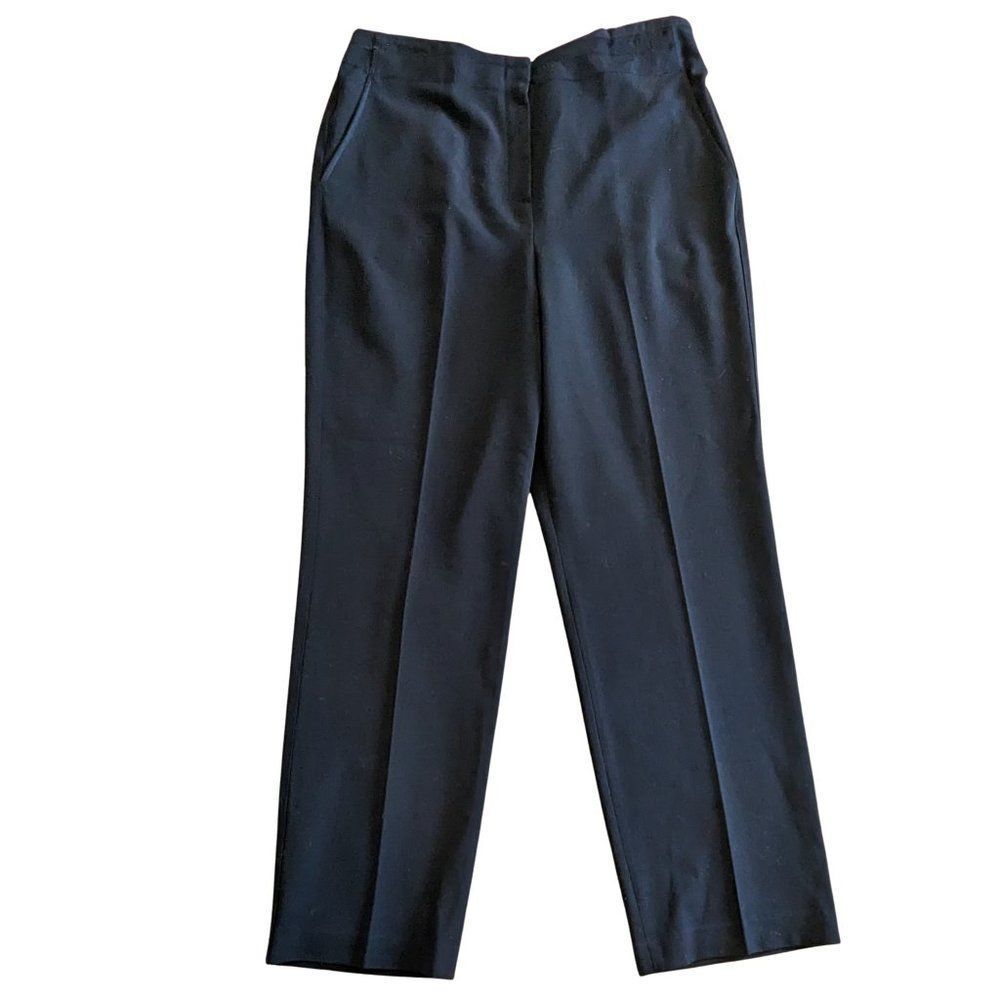 Larry Levine Stretch Pants Black in color with back pockets Size 12
